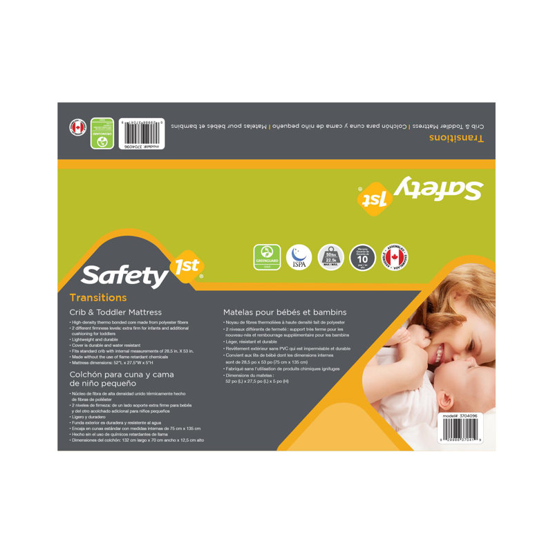 Safety 1st Transitions Crib & Toddler Bed Mattress & Reviews Wayfair